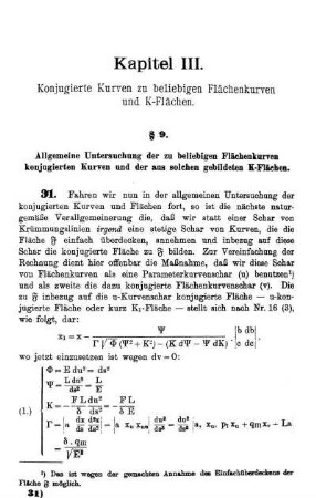Kapitel III. Konjugierte Kurven zu beliebigen Flächenkurven und K-Flächen