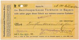 Geldschein / Notgeld, 500 Milliarden Mark, 20.11.1923