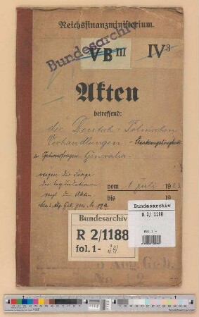 Deutsch-Polnische Verhandlungen.- Staatsangehörigkeits- und Optionsfragen
