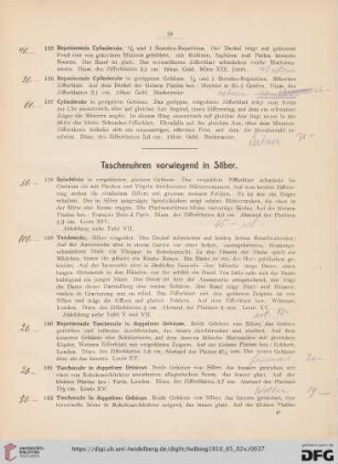 Taschenuhren vorwiegend in Silber (Nr. 158-243)