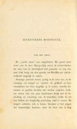 Zeventiende hoofdstuk. Vóór het feest