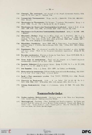 Sammelschränke (Nr. 1776-1777)