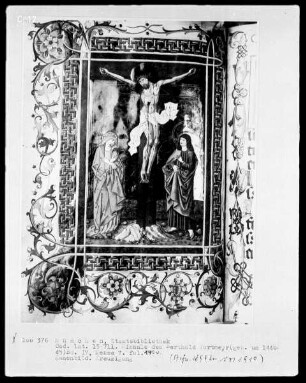 Fünfbändiges Missale von Berthold Furtmeyr — Vierter Band — Kreuzigung, Folio 130verso