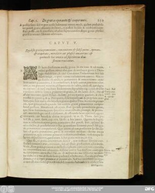 Caput V. Quid sit gratia praeveniens, concomitans & subsequens, operans, & cooperans, moraliter aut physicè concurrens: & quomodo haec omnia ad superiorem divisionem revocentur.