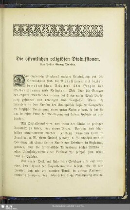 Die öffentlichen religiösen Diskussionen