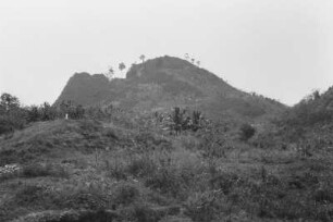 Am Westrand des Beckens von Bandung : Bergige Landschaft mit Vegetation
