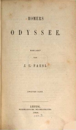 Homers Odyssee, 2