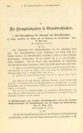 1. Die Verrechnung der Stempel als Gerichtskosten