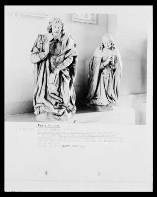 Zwei kniende Figuren eines Grabmals: Charles, Duc de la Vieuville und seine Gemahlin Marie Bouhier de Beaumarchais