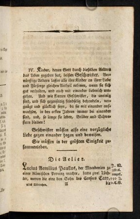 1-84, IV. Geschwister müssen eine vorzügliche Liebe gegeneinander hegen und beweisen.