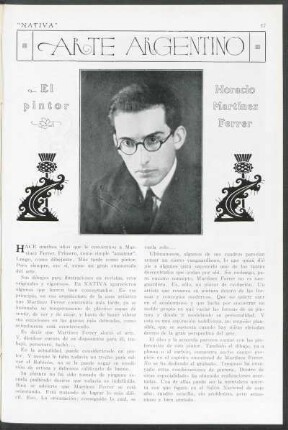 Arte argentino - El pintor Horacio Martínez Ferrer