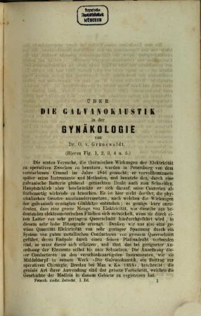 St. Petersburger medizinische Zeitschrift. 1, 1. 1861