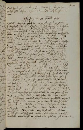 Freytag den 31 octob 1738.