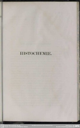 HISTOCHEMIE
