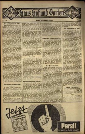 Dritte Ausgabe vom Sonntag, den 05. Juni 1932.