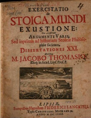 Exercitatio de stoica mundi exustione