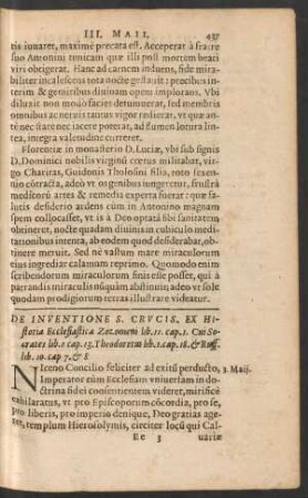 De Inventione S. Crucis ...