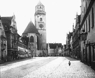 Donauwörth, Markt mit Pfarrkirche Zu Unserer Lieben Frau