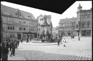 Nordhausen. Lutherplatz mit Lutherdenkmal