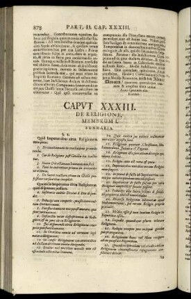 Caput XXXIII. De Religione.