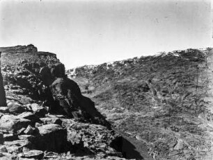 Glazial geschliffener Talhang : Blick auf ein glazial geschliffenes Gebirge