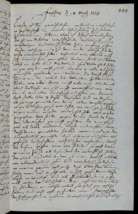 Freytag d 4 Mertz 1735.