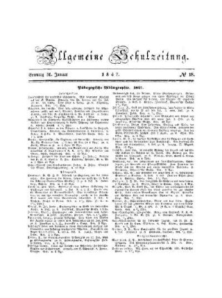Pädagogische Bibliographie : 1847