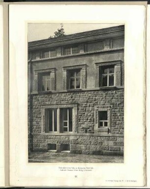 Teilansicht einer Villa in Karlsruhe.