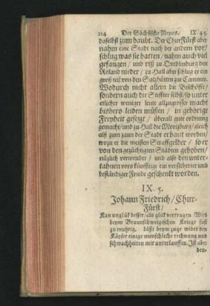 5. Johann Friedrich/ ChurFürst.