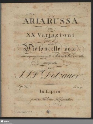 Violoncello obligato.