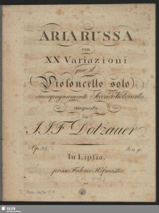 Violoncello obligato.