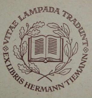 Exlibris / Hermann Tiemann [Tiemann, Hermann]