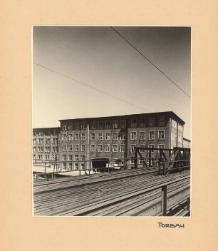 BBC (Brown, Boveri & Cie), Mannheim-Käfertal Neubau Torbau: Ansicht Torbau