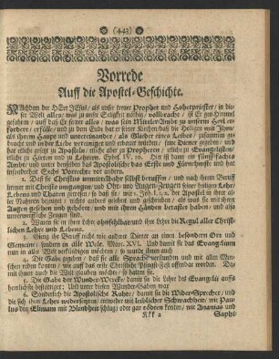 Vorrede Auff die Apostel-Geschichte