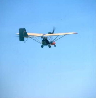 Ultraleichtflugzeug (ULF) beim Flug