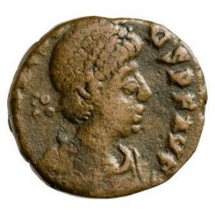 Münze, Aes 4, 395 - 401 n. Chr.