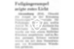 Fußgängerampel zeigte rotes Licht