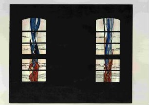 Entwürfe für zwei Altarfenster in der Evangelischen Kirche in Wetzlar-Niedergirmes