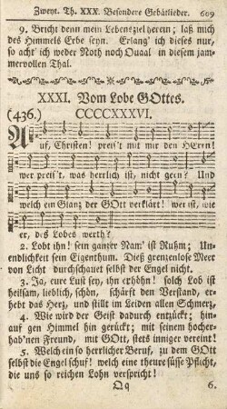 XXXI. Vom Lobe GOttes