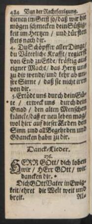 Danck-Lieder.