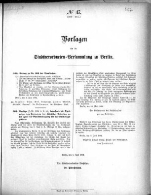 No. 47 (360-361), 4. Juni 1884