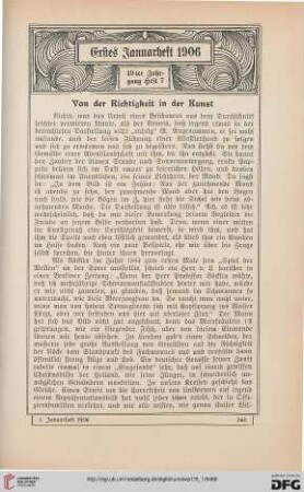 Von der Richtigkeit in der Kunst