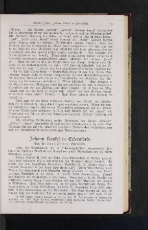 Johann Kunkel in Eckernförde.