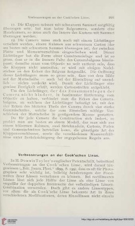 14: Verbesserungen an der Cook'schen Linse