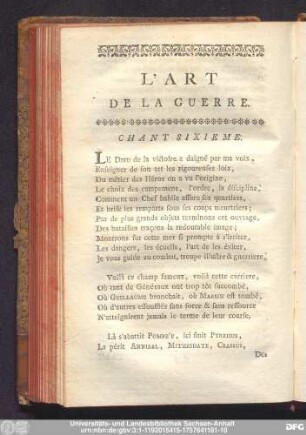Chant Sixieme.