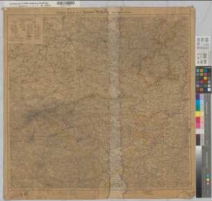 Westfalen (Provinz) Übersichtskarte um 1925 1 : 300 000 67 x 70 farb. Druck: Ravenstein, Frankfurt B Nr. 145