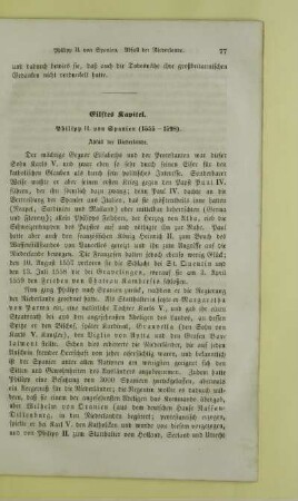 Eilftes Kapitel. Philipp II. von Spanien (1555-1598)