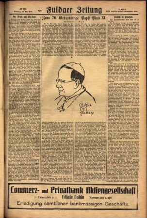 Zweite Ausgabe vom Sonntag, den 29. Mai 1927.