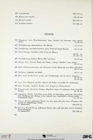 Stoffe (Nr. 418-529)