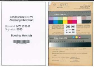 Entnazifizierung Heinrich Boesing , geb. 07.06.1895 (Arbeiter)